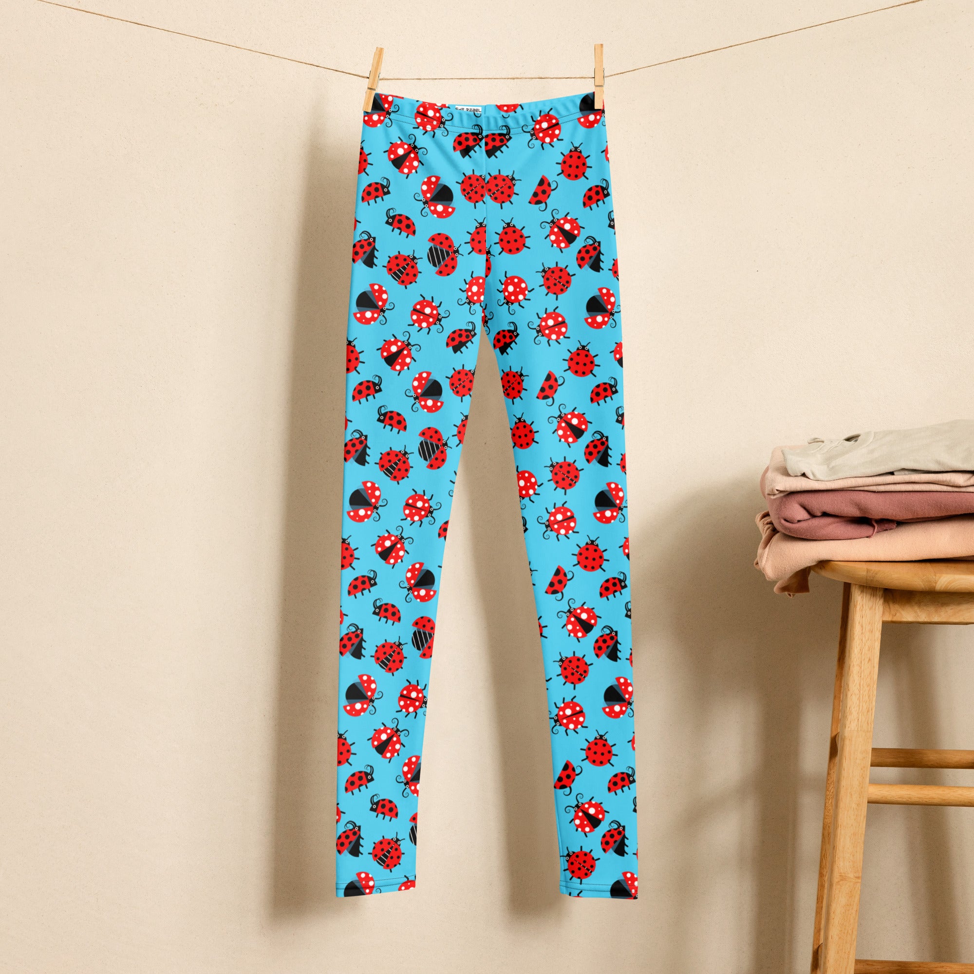 SHE REBEL - Lady Bug Youth Leggings (Girls' Sizes 8 - 20)